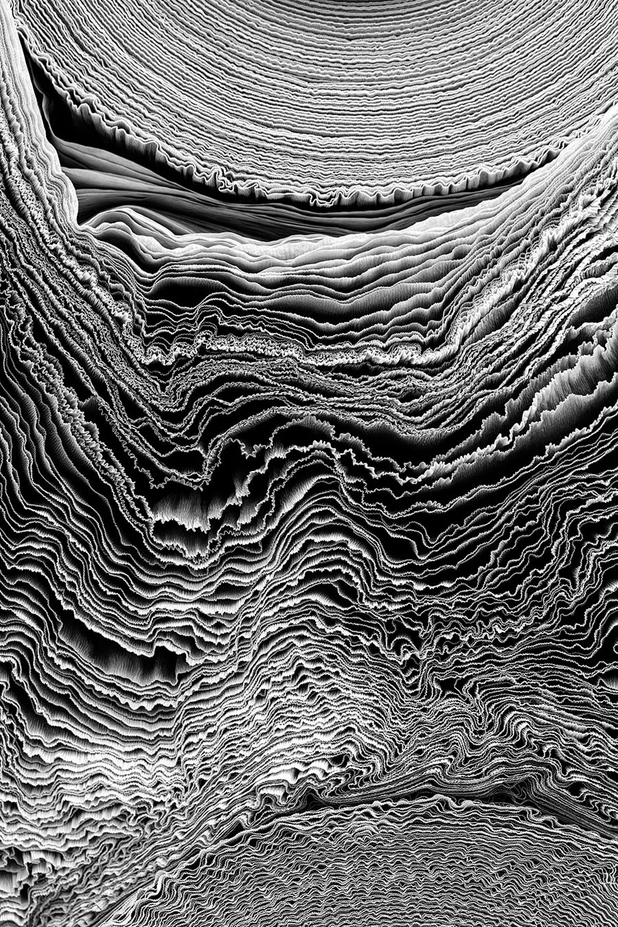 Weathered Paper Rolls In Black And White By Tatu Salokoski